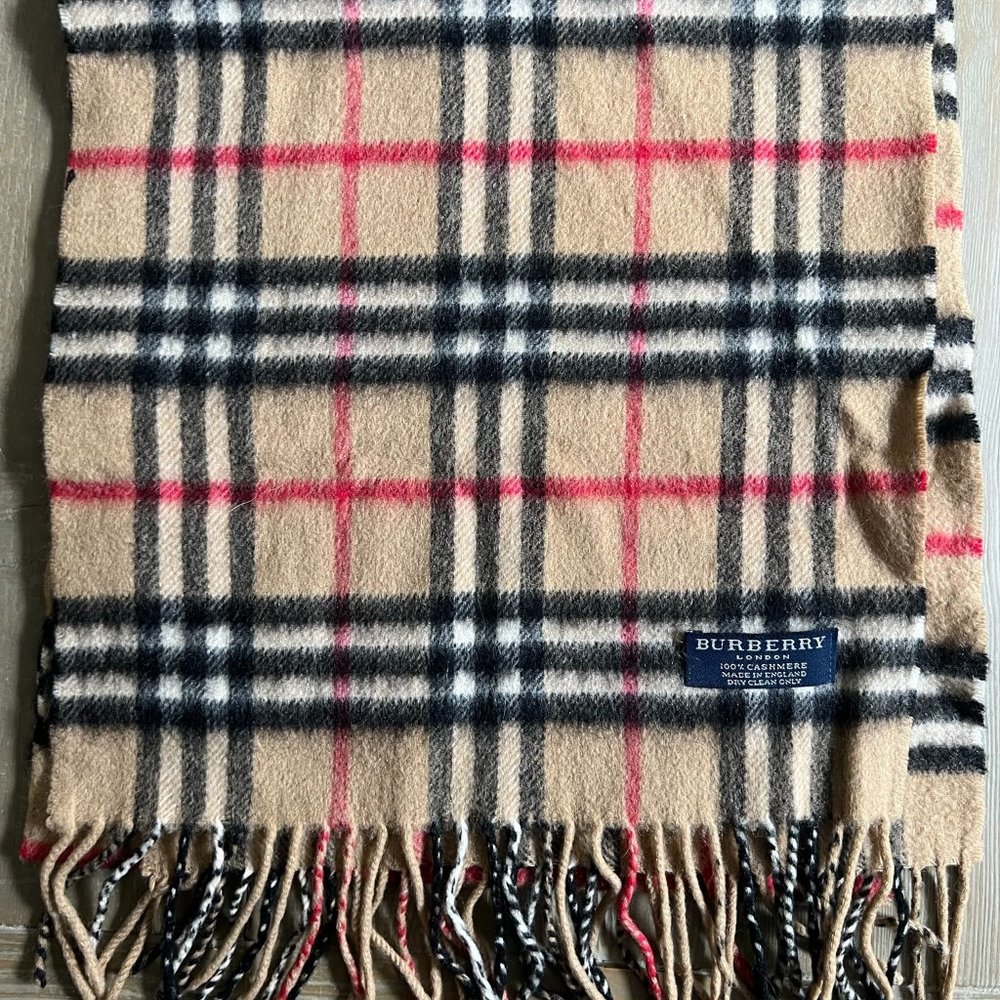 Authentic Burberry Cashmere Scarf - 100% Cashmere